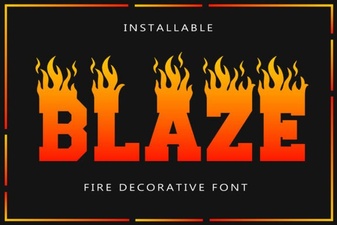 Blaze Font - Bold Decorative Typeface for Impactful Designs