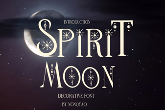Spirit Moon Font: Ethereal Type Design for Creative Projects