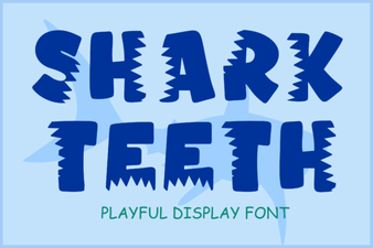 Shark Teeth Font: Edgy Typeface for Bold Creative Projects
