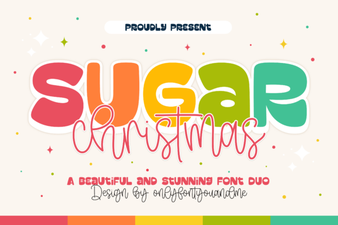 Sweet Holiday Design Ideas Using Sugar Christmas Duo Font