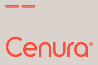 Cenura Font: a Modern Typeface for Creative Design Projects