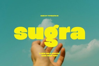 Sugra Font: a Modern Geometric Typeface for Creative Projects