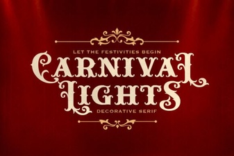 Dazzling Design for Festive Projects with Carnival Lights Font