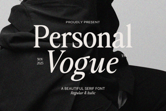 Personal Vogue Serif Font – Elegant Classic Typeface for Personal & Editorial Design