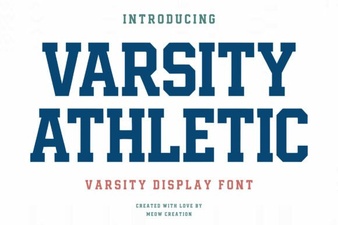 Design Bold Sports Logos with Varsity Athletic Font